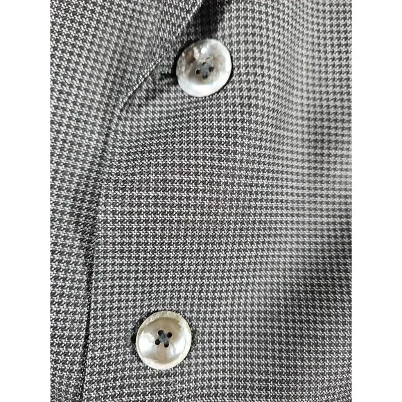 HUGO Hugo Boss 100% Virgin Wool Blazer Sport Coat 36S Houndstooth Pattern - Picture 10 of 16